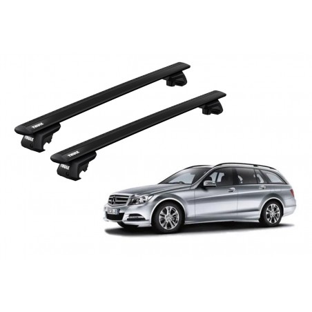 Barras Thule MERCEDES BENZ C-Class 07-14 RE / Wing EVO BK