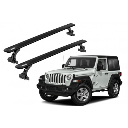 Barras Thule JEEP Wrangler 86- LL / Wingbar Evo Black