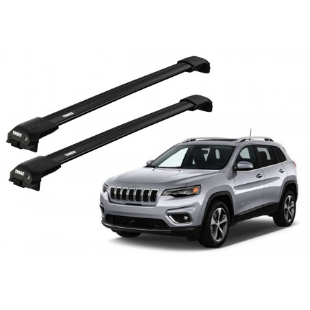Barras Thule JEEP Cherokee 14-20 RE / EDGE FLUSH BLACK