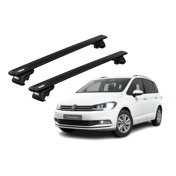 Barras Thule VOLKSWAGEN Touran II 15- RE / Wing EVO BK