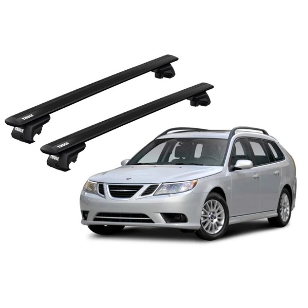 Barras Thule SAAB 9-3 SportCombi 05-12 RE / Wing EVO Black
