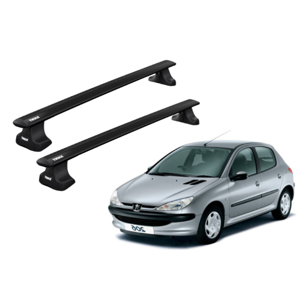 Barras Thule PEUGEOT 206 98-08 TN / WingBar Black