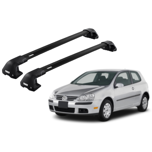 Barras Thule VOLKSWAGEN Golf 04-07 TN / EDGE Flush Black