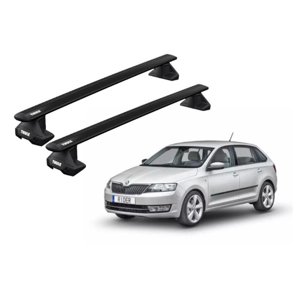Barras Thule SKODA Rapid Spaceback 14- TN / Wing EVO Black