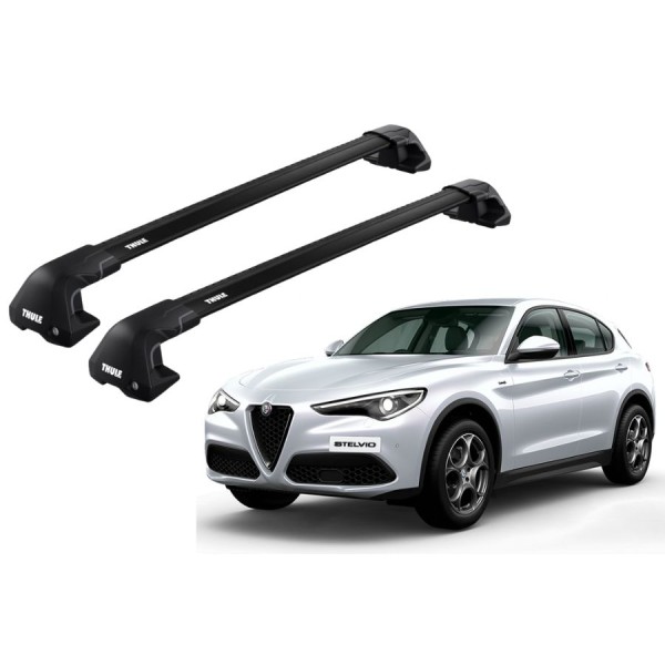 Barras Thule ALFA ROMEO Stelvio 17- TN / EDGE Flush Black