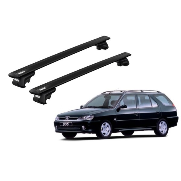 Barras Thule PEUGEOT 306 97-01 RE / WingBar EVO Black