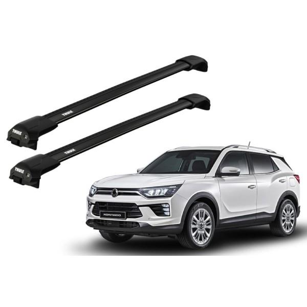 Barras Thule SSANGYONG Korando 19-21 RE / EDGE FLUSH BLACK