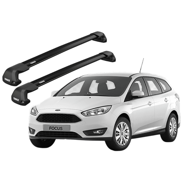 Barras Thule FORD Focus 05-11 PF / EDGE Flush Black