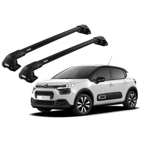 Barras Thule CITROEN C3 17-23 TN / EDGE Flush Black