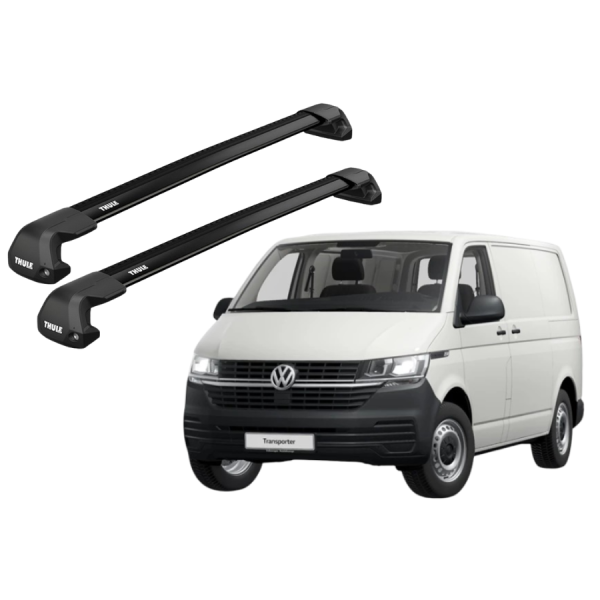 Barras Thule VOLKSWAGEN Transporter (T6) 15-21 PF / EDGE Flush Black