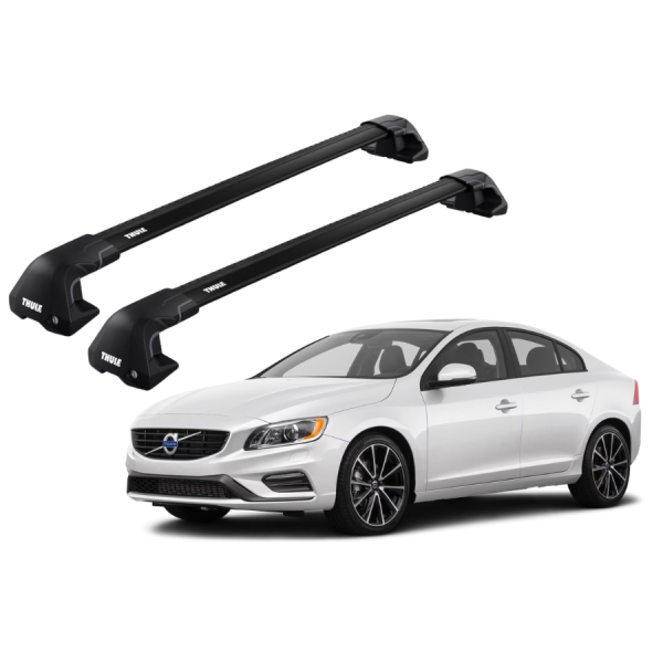 Barras Thule VOLVO S60 10-18 TN / EDGE Flush Black