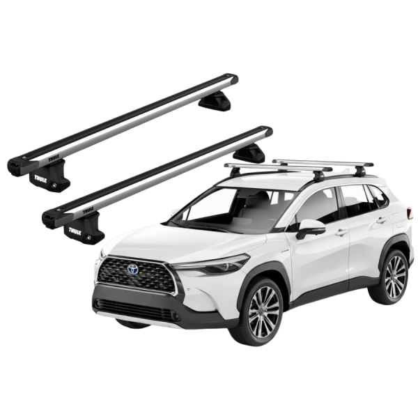 Barras Thule TOYOTA Corolla Cross 21- PF / SlideBar EVO