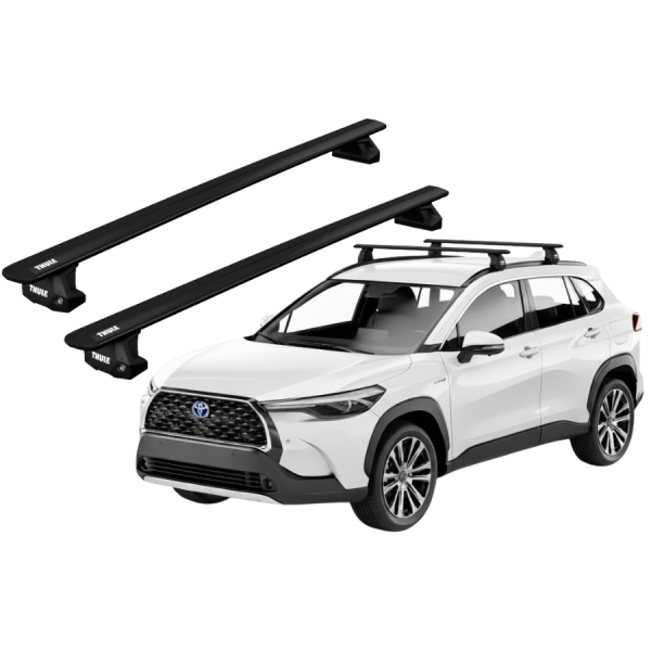 Barras Thule TOYOTA Corolla Cross 21- PF / WingBar EVO BLACK