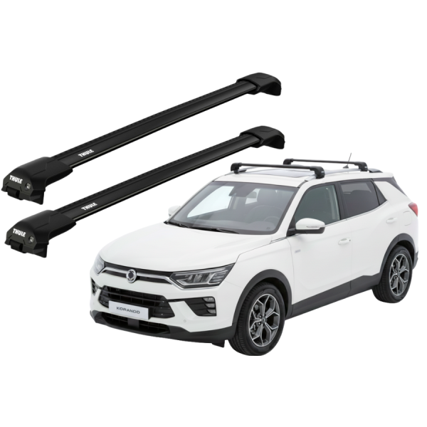 Barras Thule SSANGYONG Korando 19-21 RE / EDGE FLUSH BLACK