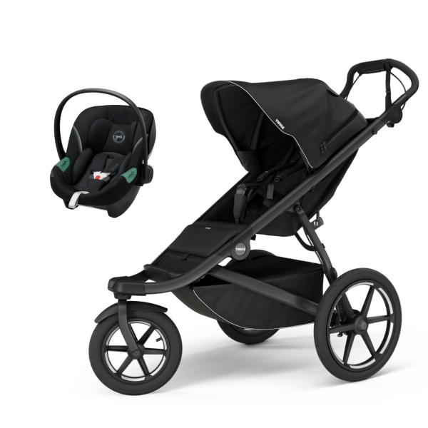 Coche Thule Urban Glide 3 Black + Silla Auto Cybex Nido Aton B2 I-Size