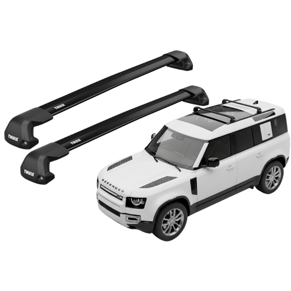 Barras Thule LAND ROVER Defender 90/110/130 20- TP / EDGE FLUSH BLACK