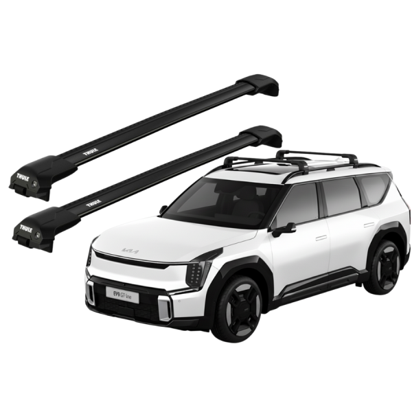 Barras Thule KIA EV9 23- RE / EDGE Flush Black