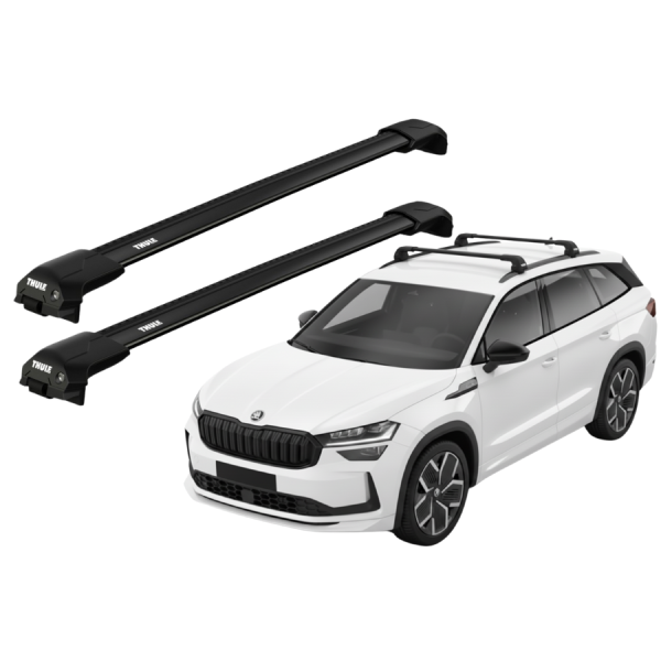Barras Thule SKODA Kodiaq 24- RA / EDGE Flush Black
