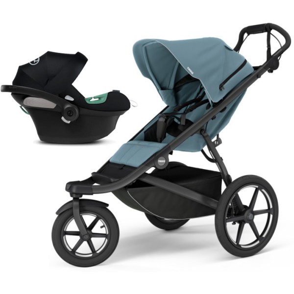 Coche Thule Urban Glide 3 Blue + Silla Auto Cybex Nido Aton B2 I-Size