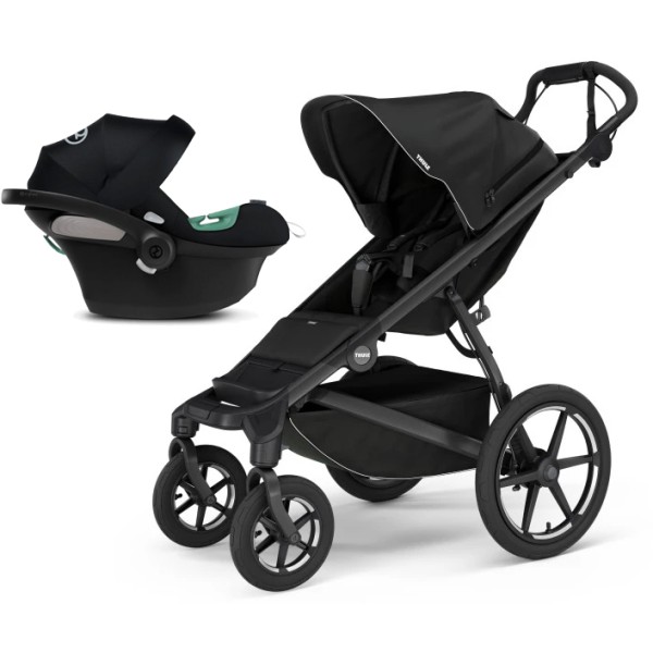 Coche Thule Urban Glide 4 Black + Silla Auto Cybex Nido Aton B2 I-Size