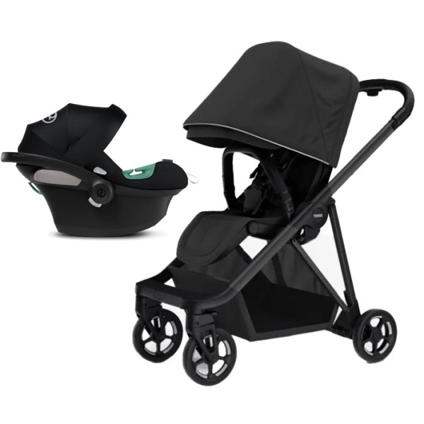 Coche Thule Shine Black + Silla Auto Cybex Nido Aton B2 I-Size