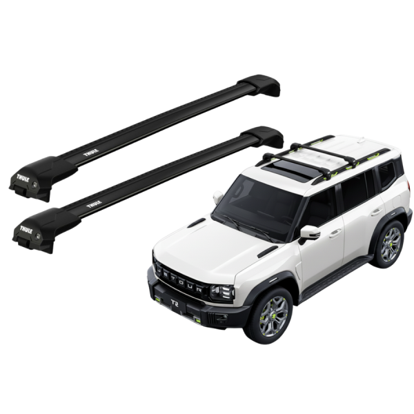 Barras Thule JETOUR T2 22- RE / EDGE FLUSH BLACK