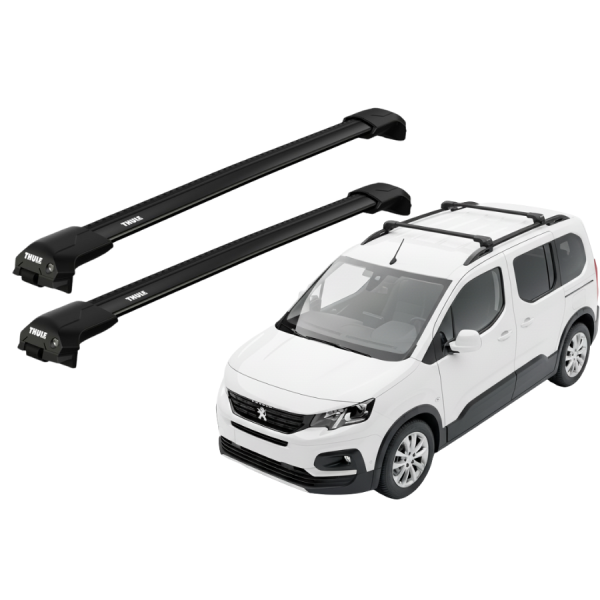 Barras Thule PEUGEOT Rifter 19- RE / EDGE FLUSH BLACK