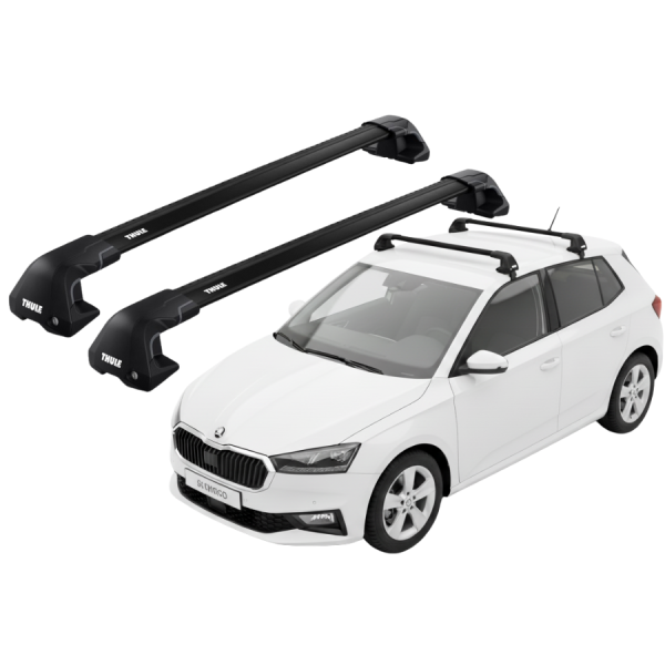 Barras Thule SKODA Fabia 22- TN / EDGE Flush BLACK