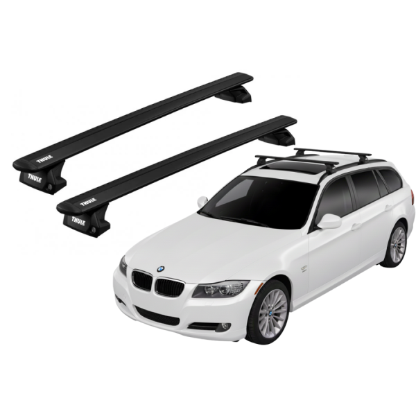 Barras Thule BMW 3 series Touring 10-11 RA / Wing EVO Black