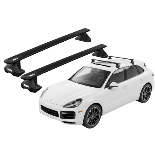 Barras Thule PORSCHE Cayenne 18- TN / Wing EVO Black