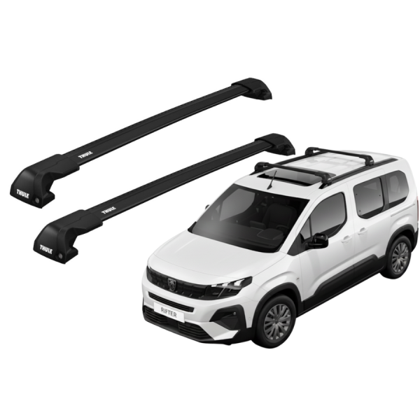 Barras Thule PEUGEOT Rifter 19- RA / EDGE Flush BLACK
