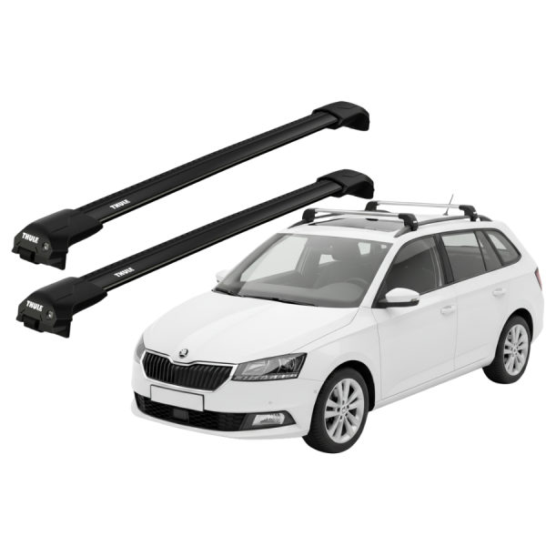 Barras Thule SKODA Fabia 15-21 RE / EDGE Flush Black