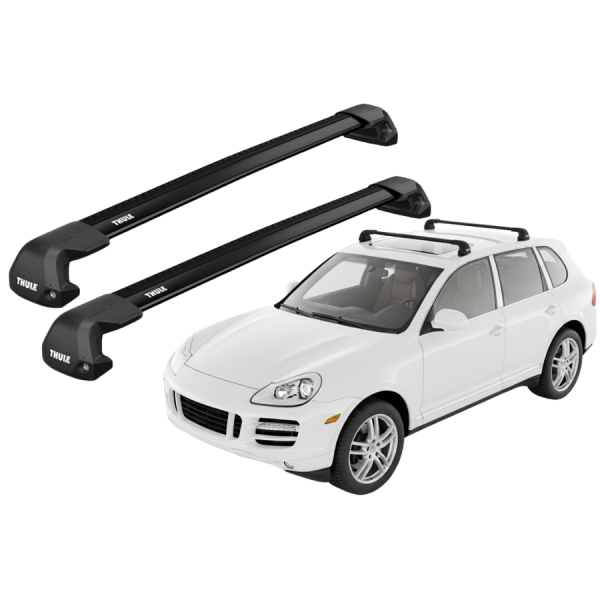 Barras Thule PORSCHE Cayenne 02-09 PF / EDGE Flush BLACK