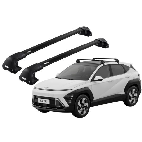 Barras Thule HYUNDAI Kona 23- TN / EDGE Flush Black