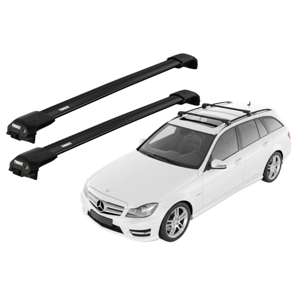 Barras Thule MERCEDES BENZ C-Class 07-14 RE / EDGE Flush Black