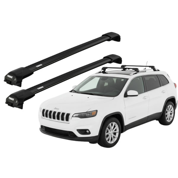Barras Thule JEEP Cherokee 14-20 RE / EDGE FLUSH BLACK