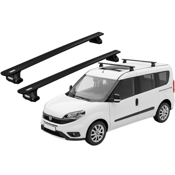 Barras Thule FIAT Doblo 10-22 PF / WingBar EVO Black