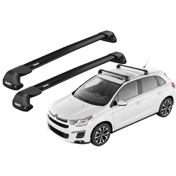 Barras Thule CITROEN C4 Aircross 12-18 PF / EDGE Flush BLACK
