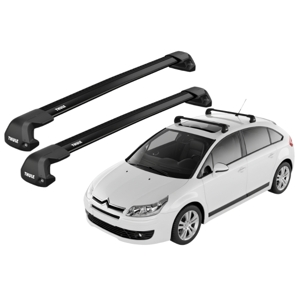 Barras Thule CITROEN C4 05-10 PF / EDGE Flush BLACK