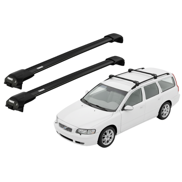 Barras Thule VOLVO V70 00-03 RE / EDGE Flush Black