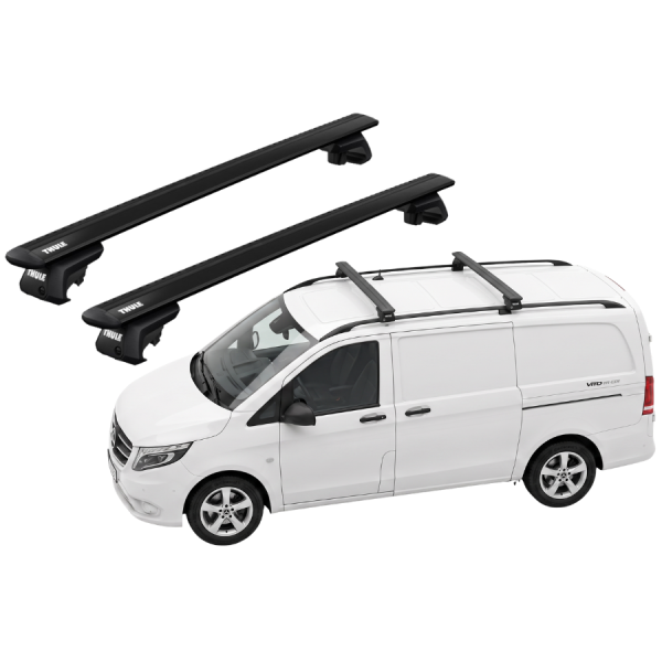 Barras Thule MERCEDES BENZ Vito 04-14 RE / WingBar EVO Black